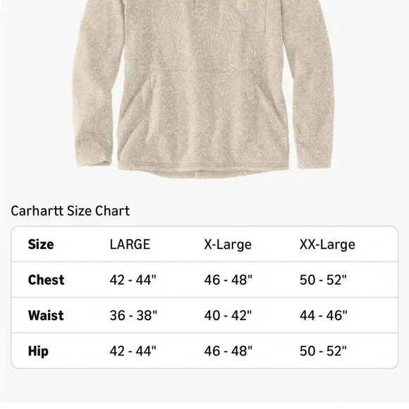 Men's CARHARTT Beige Sweater - Picture 2 of 2